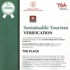 Sürdürülebilir Turizm doğrulama belgesi